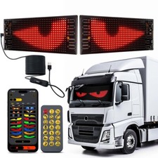 2Pcs Truck-Specific Devil's Eye LED-Screen Car Eye Light Truck Dynamic LED Light picture