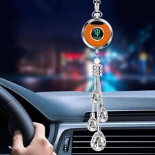 Car Crystal Pendant Air Freshener / Oil Diffuser with Logo (GLOWS IN THE DARK) picture