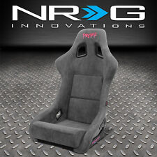 NRG Innovations Prisma Gun Metal Alcantara FRP Fixed Back Bucket Racing Seat picture