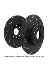 EBC Brakes USR7568 Slotted rotors feature a narrow slot to eliminate wind noise picture