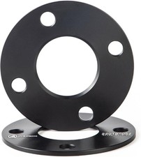 Black Forged 4x100 Hubcentric Wheel Spacers 10mm with 56.1mm 10mm - Pack of 2 picture