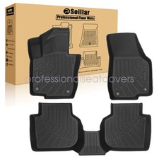For 2012-2022 Volkswagen Passat Sedan TPE 3D 2 Rows Floor Mats Liner Set Black picture