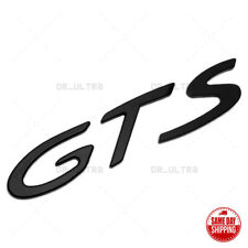 Matte Black Look Porsche GTS Letters Rear Badge Liftgate Emblem Look Deck Lid picture