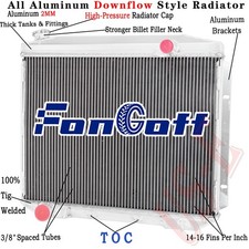 4 Row Aluminum Radiator Fits 1957-1959 Ford Mercury Galaxie Fairlane Ranchero V8 picture