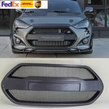 Black Fiberglass Front Radiator Grille For 2013~2017 Hyundai Veloster Turbo picture