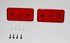 Rear side marker lens RED with nut & screw Lt/Rt Fits Volkswagen Vanagon 80-91 picture