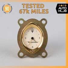 00-07 Maserati M138 4200 Coupe 3200 Center Dashboard Analog Gold Clock OEM 67k picture