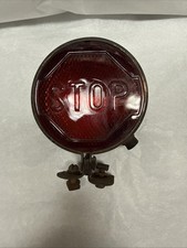 Vintage Red STOP LIGHT Car Truck  Auto Accessory Brake OLD picture