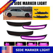 4PCS Dynamic Front Rear LED Side Marker Lights Lamps For 2015-2023 Dodge Charger picture