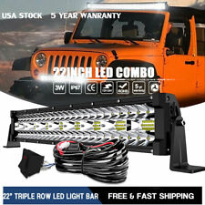 22inch 420W LED Light Bar Spot Flood Combo +Wire Offroad UTE Truck SUV ATV 24'' picture