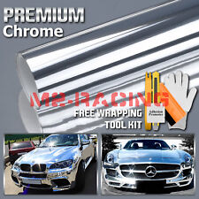 【Chrome】 Silver Car Vinyl Wrap Sticker Decal Sheet Film Air Release Bubble Free picture