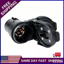 Trailer Brake Harness Towing 7-Pin Round/4-Pin Flat Plug Connector for09-23 Ford picture