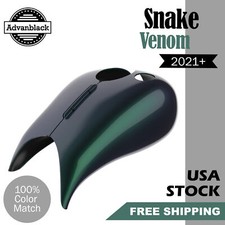 Snake Venom Stretched Tank Cover Fits Harley Touring Street Road Glide 2021+ picture