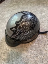 Vintage AGV Eagle Motorcycle Half Helmet The Real One Size L Made in Italy picture