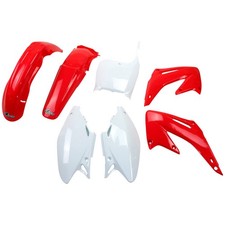 UFO Plastic Kit Set Complete Original White Red Honda CR125R CR250R 2002-2003 picture