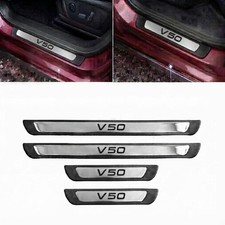 FOR VOLVO V50 DOOR SILL SCUFF PLATE SCRATCH PROTECTOR 4 DOOR picture
