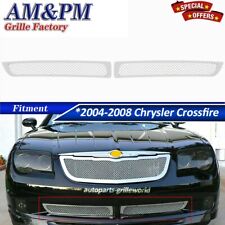 Fits 2004-08 Chrysler Crossfire Stainless Grill Bumper Mesh Grille Insert Chrome picture