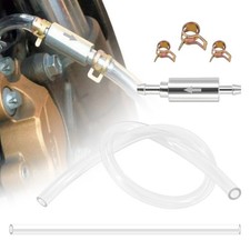 Car Brake Bleeder Hose, One Way Check Valve Tube Bleeding Tool Kit Silver US picture