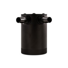 Mishimoto MMBCC-CBTWO-BK Compact Baffled Oil Catch Can, 2-Port, Black picture
