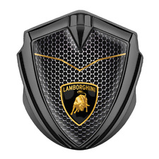 Lamborghini Solid Metal Shield Emblem 60/65mm silicone Badge, Auto Accessories picture