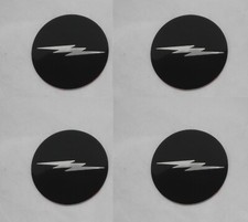 SET OF 4 LIGHTNING LOGO FORD SVT WHEEL RIM CENTER CAP STICKERS 60MM DIAMETER  picture