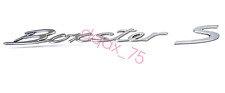 Porsche Boxster 986 987 Boxster S Silver Rear Boot Badge Script -Genuine Porsche picture