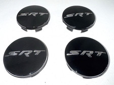 NEW 4x Gloss Black 63mm Center Caps SRT Jeep Grand Cherokee 9113 Spyder Monkey picture