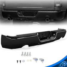 For Dodge Ram 1500 09-19 Black Steel Dual Exhaust Rear Bumper W/O Sensor Hole picture
