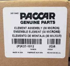 ~BRAND NEW BOX of 6 ~ GENUINE PACCAR FUEL FILTER ELEMENT ~ 30 MICRONS ~ K37-1012 picture