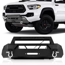 Steel Front Bumper Guard Bull Bar Hidden Winch Fit For Toyota Tacoma 2016-2023 picture