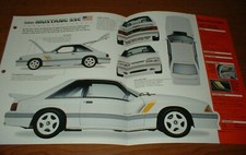 1989 Saleen Mustang LX Brochure Specs Info Sheet Poster 87 88 89 93 5.0 Foxbody picture