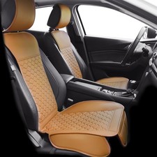 Two-Piece Front Car Seat Cover Set Leather Car Seat Protector Universal Fit  picture