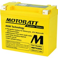 Motobatt Battery For Can-Am Commander 800R EFI 2011-2020 YB16LA; MBTX20U picture
