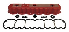 RT Offroad RT35002 Red Aluminum Valve Cover for Jeep Models 4.0L Engine picture