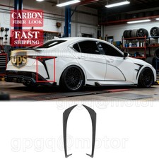 For Lexus IS300 IS350 F-Sport 21-2026 Carbon Fiber Rear Spoiler Canards Splitter picture