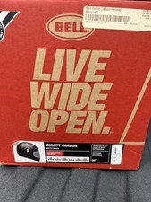 Bell Bullitt Carbon Motorcycle Helmet in Black size Medium w/ Bluetooth Speakers picture