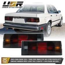 USA SMOKE Euro OE Frosted Lens Tail Light For 83-86 BMW 3 Series / 88-91 E30 M3 picture
