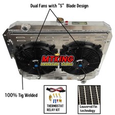 Radiator+Fan Fit 1979-1993 Dodge D150 D250 D350 W150 W250 Ram Ramcharger 5.9 V8 picture