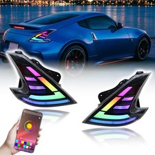 FULL RGB 2009-2020 For Nissan 370Z Smoked Tail Lights Sequential DRL Plug-Play picture