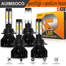 4-Side 9005+9006 LED Headlight Bulb Kit High Low Dual Beam 6500K bright White 4x picture