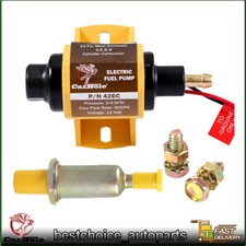 17301 For Edelbrock Micro In-Line Electric Fuel Pump 38 GPH 4.5PSI Max Gas/E85 picture