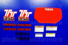 1986 Yamaha TT350 11pc graphics 86' vintage decals pegatinas stickers TT 350 picture
