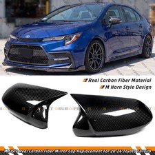 For 20-27 Toyota Corolla M Style Real Carbon Fiber Mirror Caps Cover Replacement picture