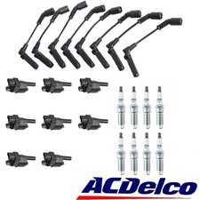 Ignition Coil+ Acdelco Spark Plug+Wire Set For Chevy Silverado 1500 GMC Tahoe picture
