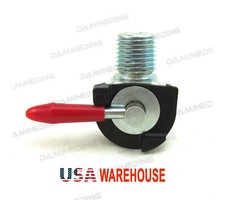 Mini Petcock Fuel valve 90 degree 1/4 NPT x 1/4 inch barb Petcock US stock picture