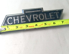 1936 1937 1938 OEM Original CHEVROLET Chevy 1/2 - 1 Ton Truck Side Bonnet Emblem picture