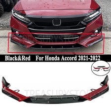 For Honda Accord 2021-2022 ACR San Marino Red Front Bumper Lip Splitter Spoiler picture