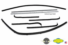 1961 1962 1963 1964 65 66 Ford F-100 F-250 Door Window Felt Rubber Seal 8 Pc Kit picture