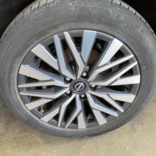 Used Wheel fits: 2023 Nissan Altima 17x7-1/2 alloy machined and dark gray painte picture