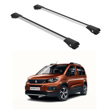 Cross Bars Set to fit Peugeot Rifter Since 2018  Gray set picture